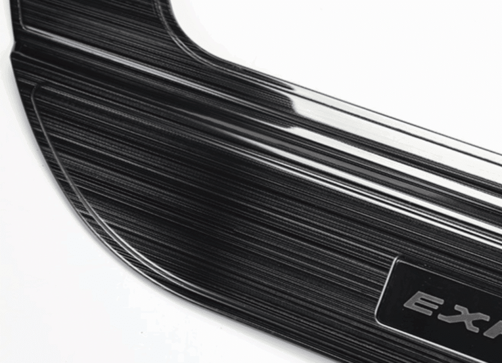 Stainless steel kick plate