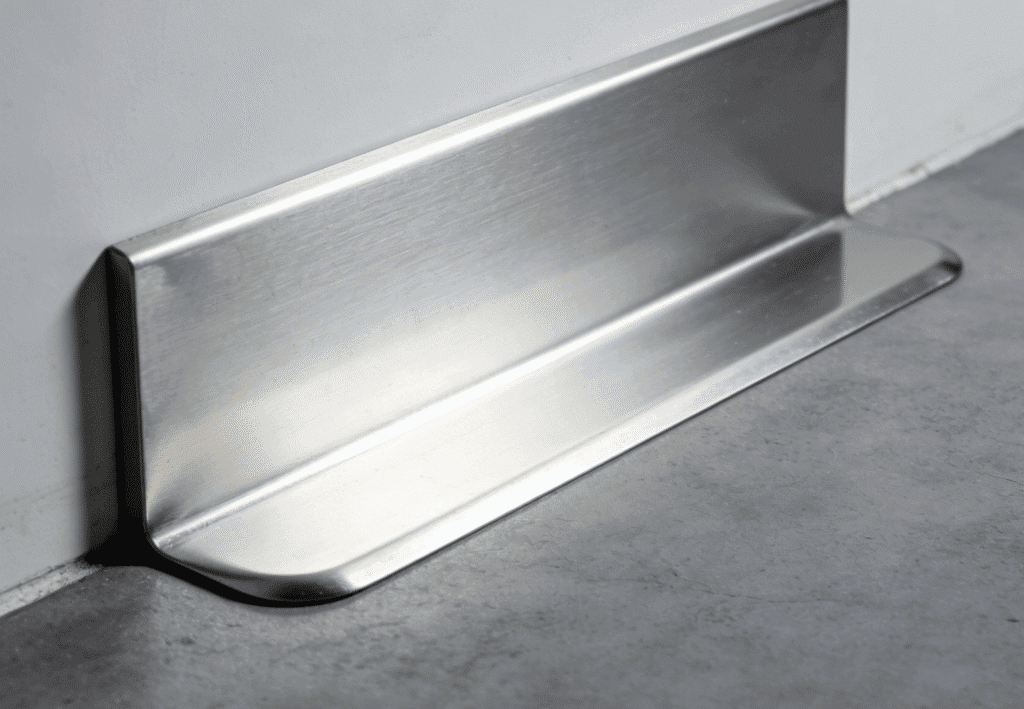 Stainless steel kick plate