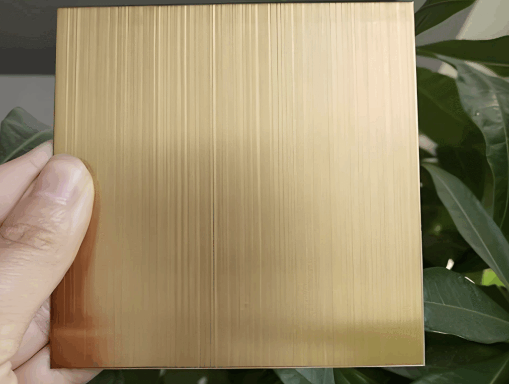 Vat goudgeplateerde vlekvrye staal roes?