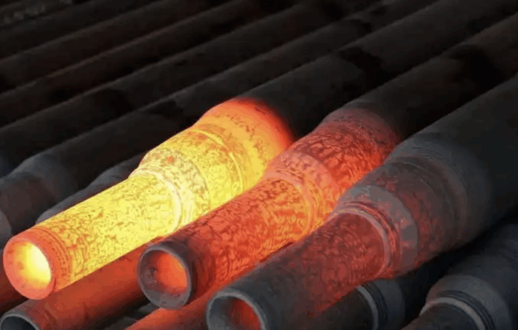 temper steel by heating & cooling