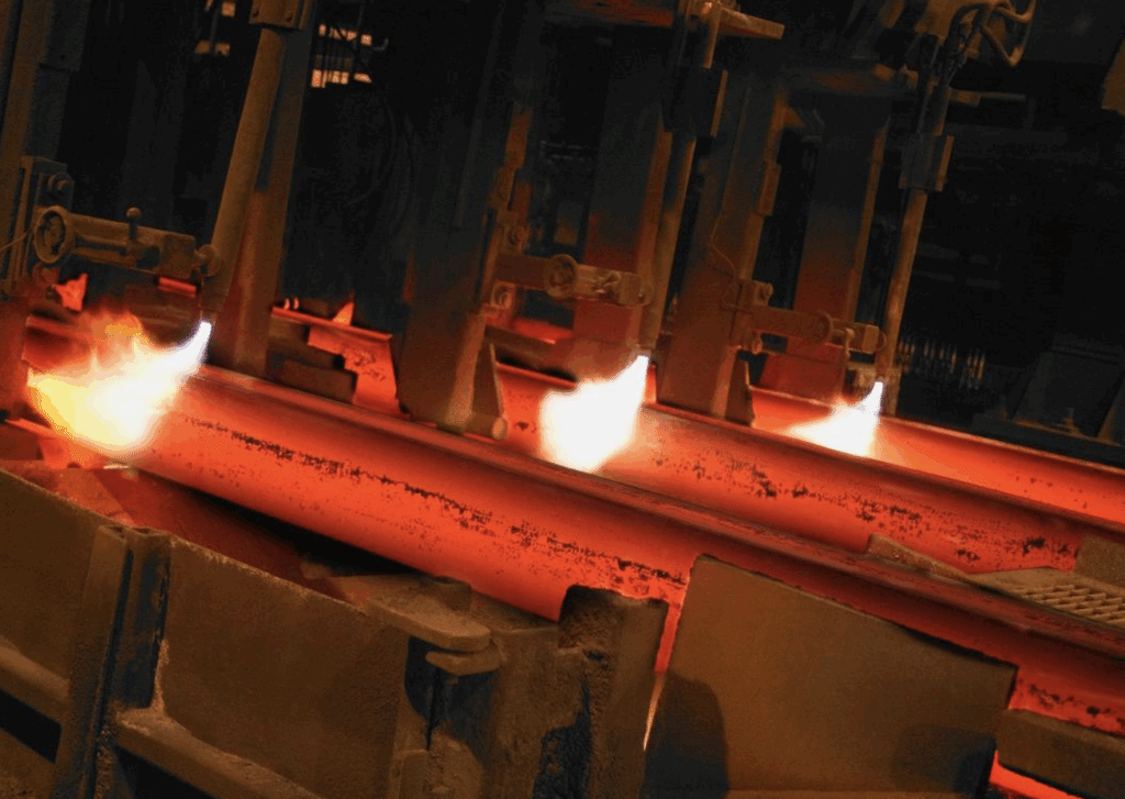 temper steel by heating & cooling