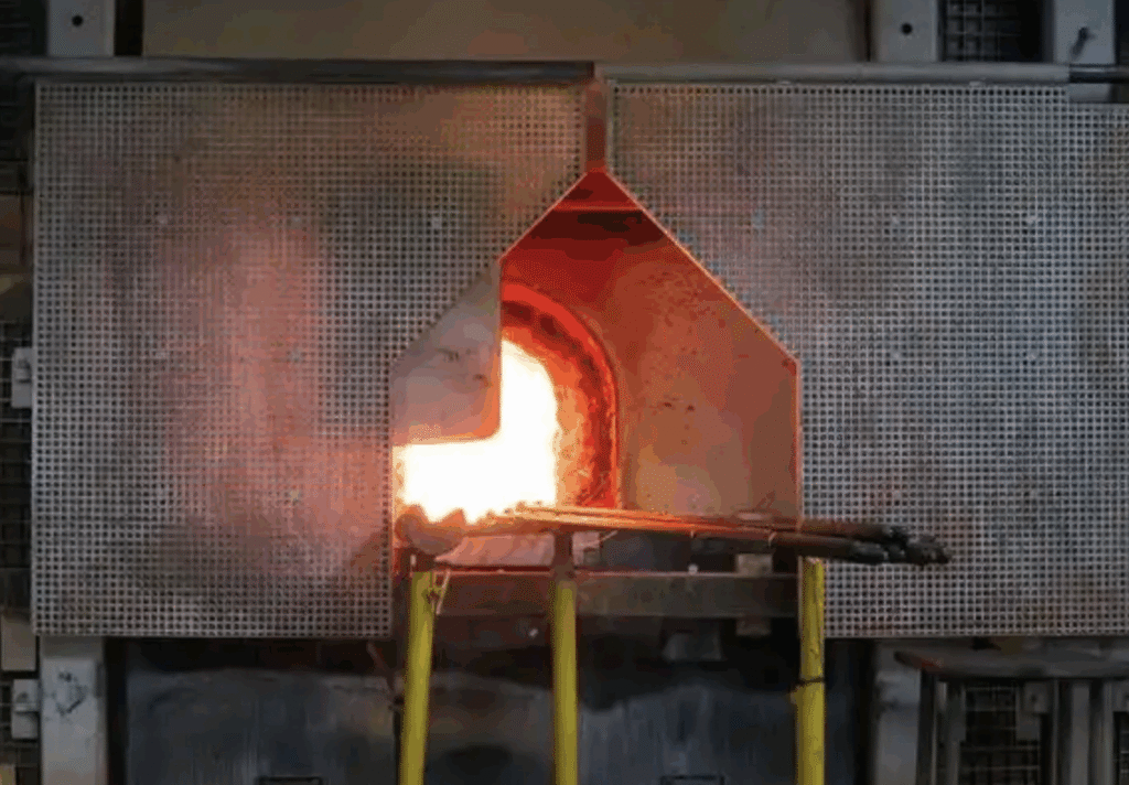 temper steel by heating & cooling