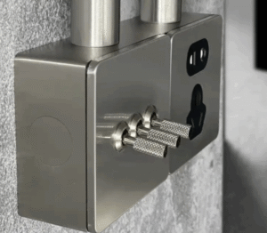 placas de interruptor de acero inoxidable